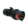 Ipari dugvilla lengő 3P+N+E 16A 400V(50+60Hz) piros IP44 műanyag csavaros 6h-pozíció Midnight PCE - 015-6x